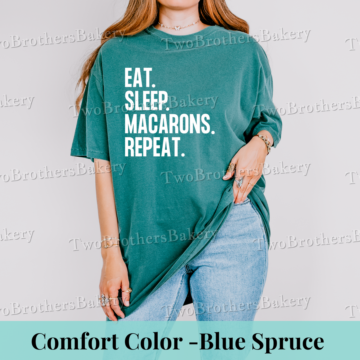 Eat Sleep Macarons Repeat-Tee