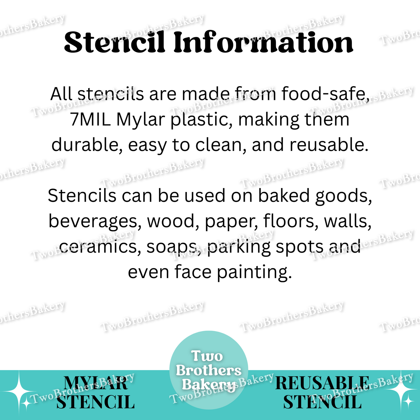 Six Seven Themed Stencils, Christmas 6-7 Stencils