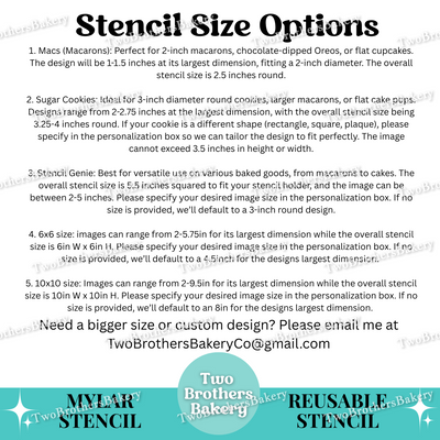 Six Seven Themed Stencils, Christmas 6-7 Stencils