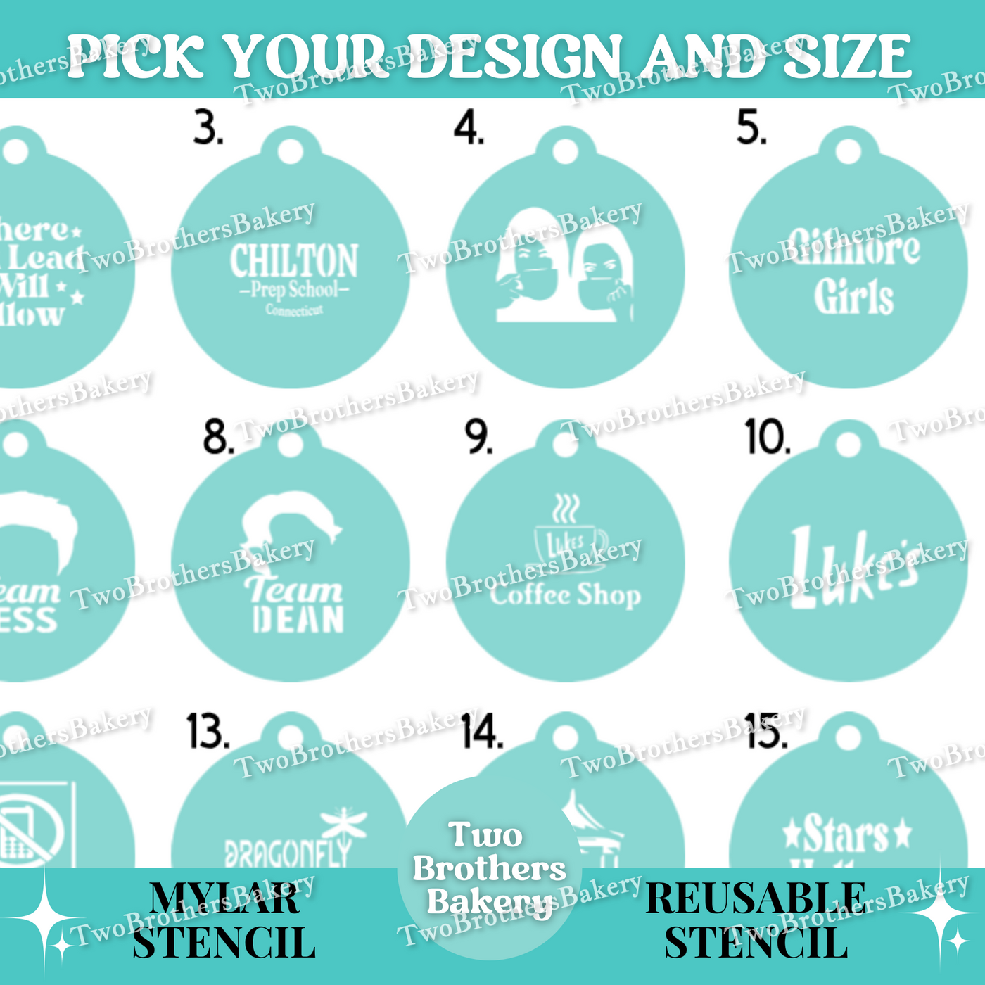 Gilmore Girls, TV Show Themed Stencils