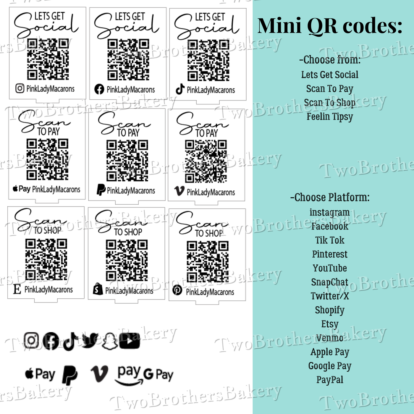 Mini QR Code Sign