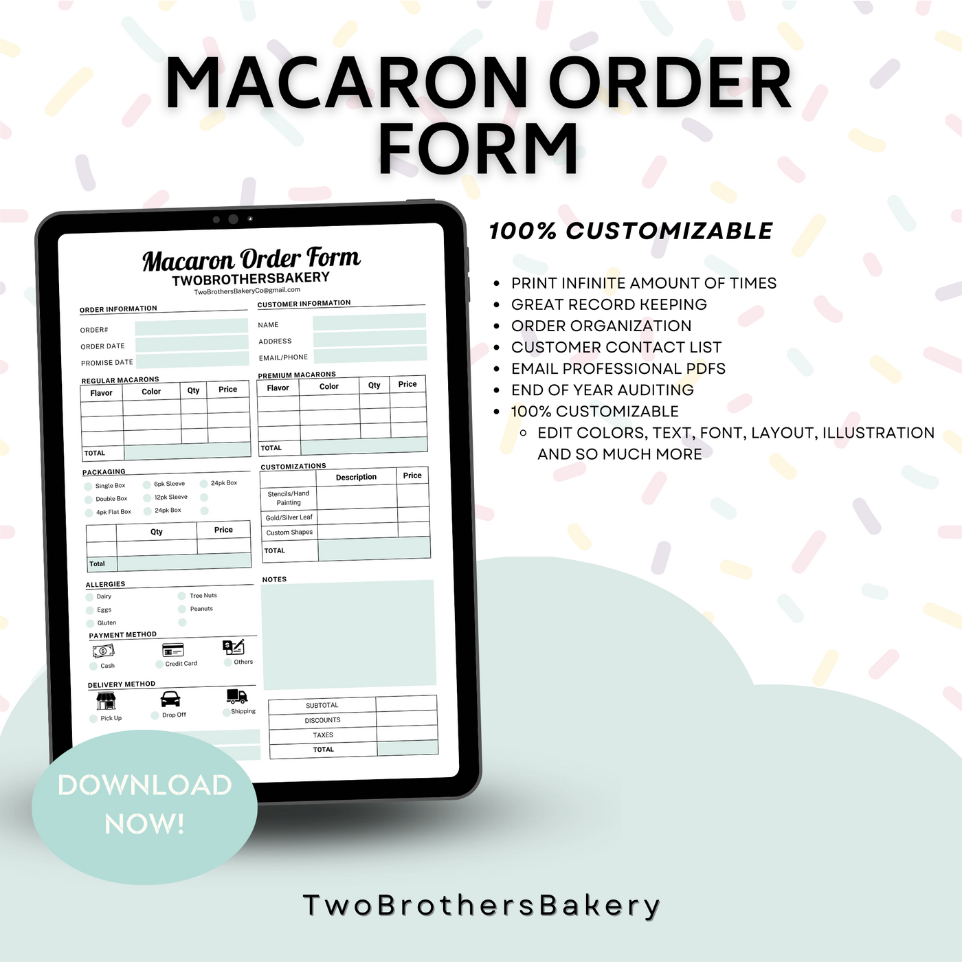 Macaron Order From