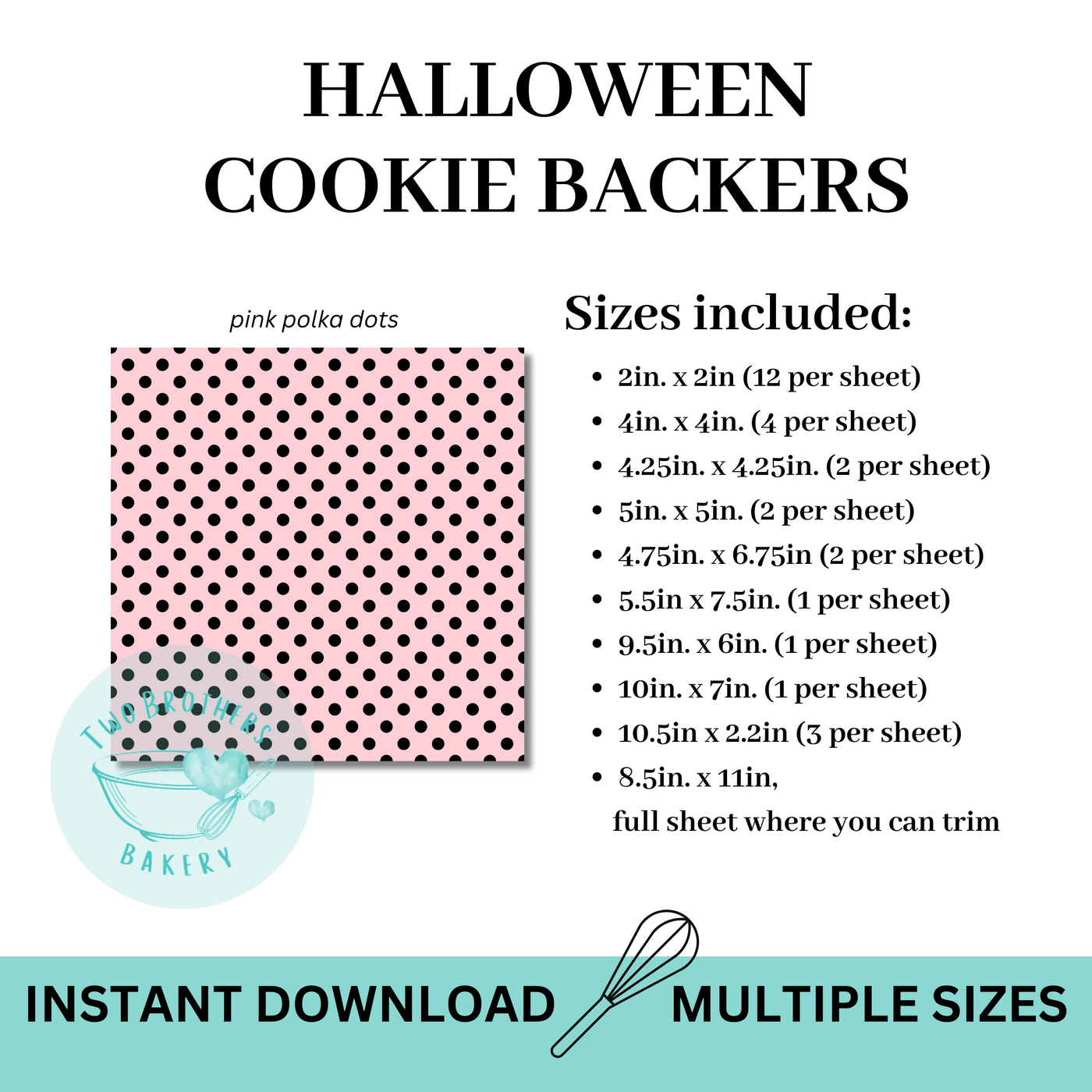 Pink Polka Dots Cookie Backers