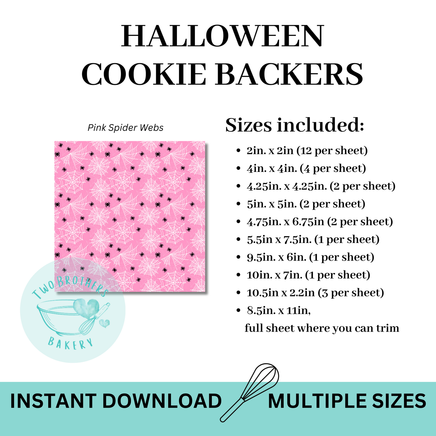 Pink Spider Webs Cookie Backers