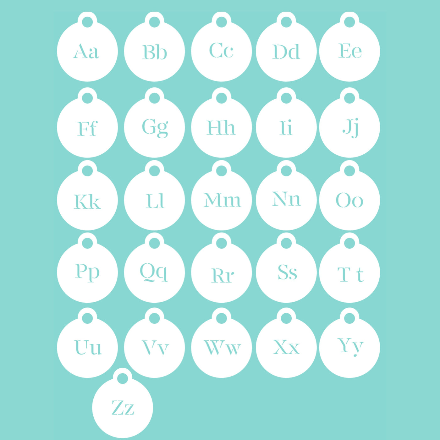 Alphabet Themed Stencils, ABC Stencils