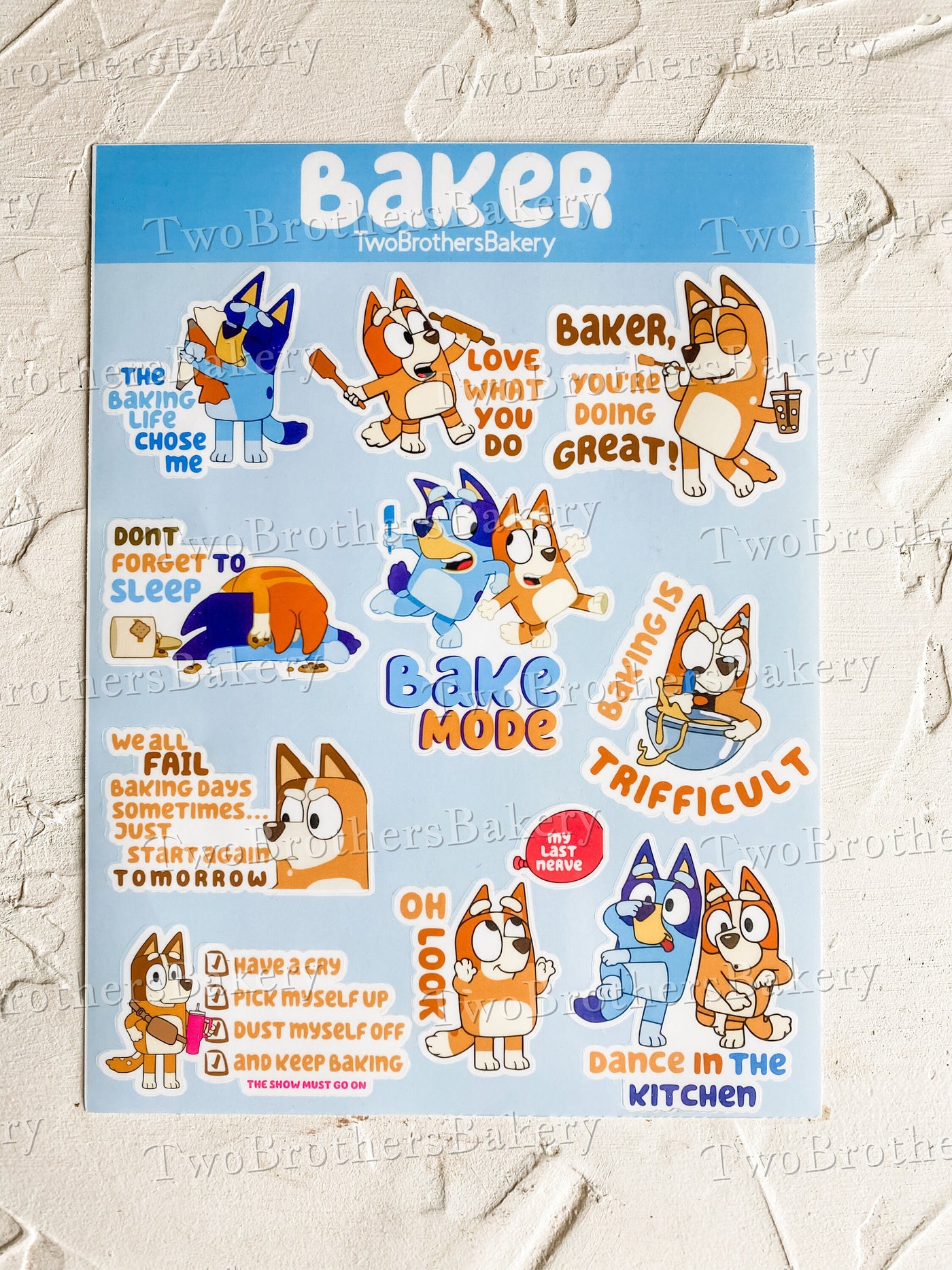 Bluey Sticker Sheet