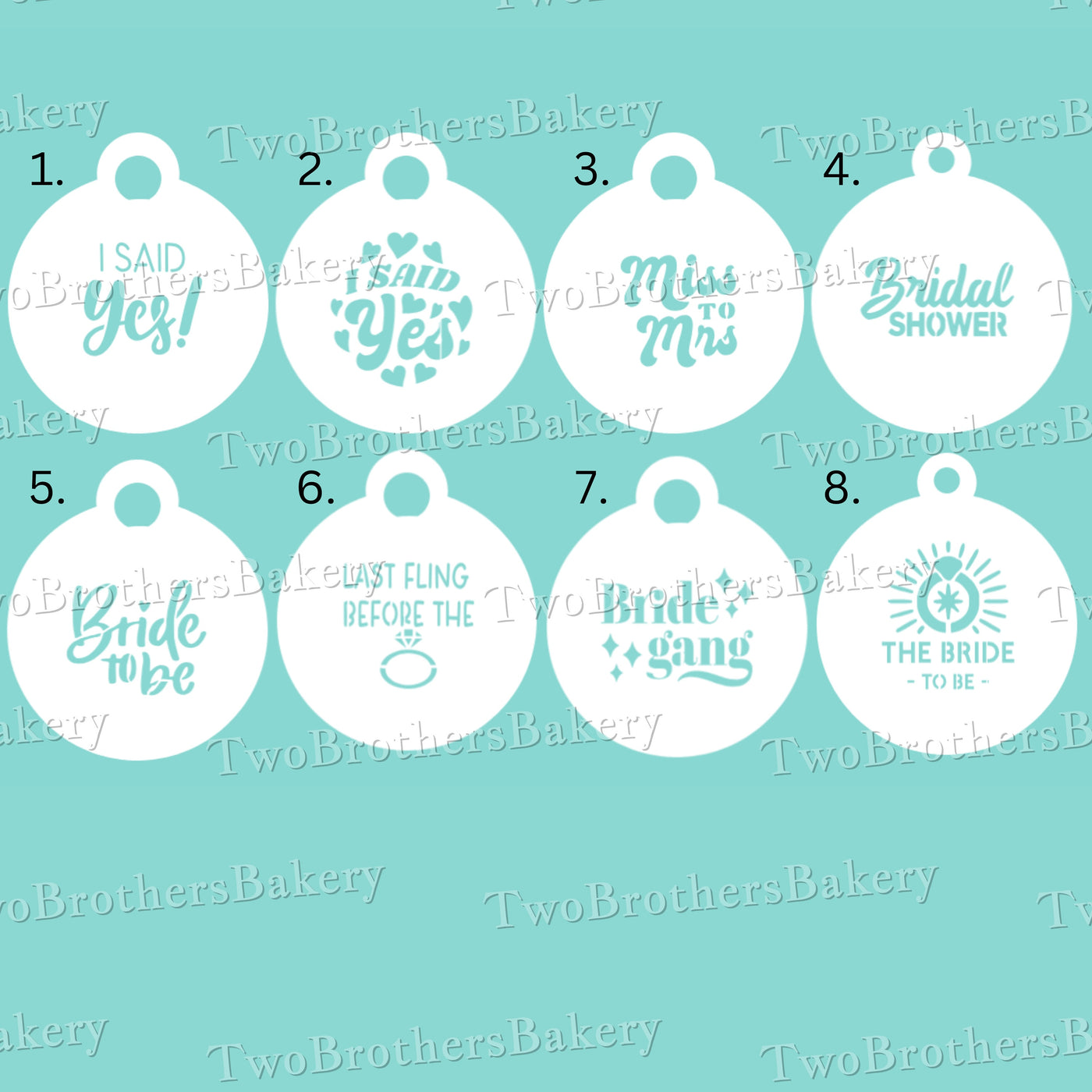 Bachelorette Themed Stencils, Bride to Be, Bridal Crew Stencils