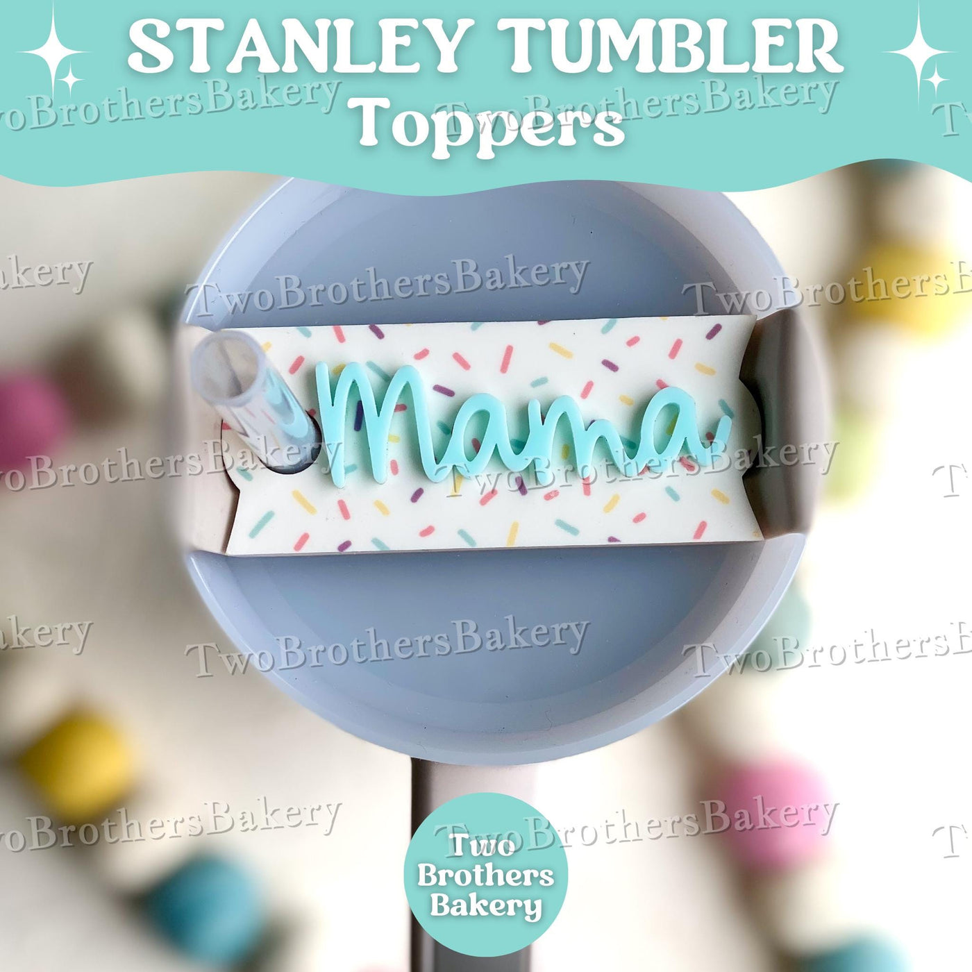 Personalized Stanley Topper for Bakers, Stanley Topper for Bakers, Tumbler Accessories, Gift For Bakers, Tumbler for Bakers, Baking Gift