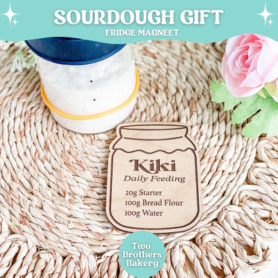 Sourdough Fridge Magnet, Custom Sourdough Gift, Sourdough Baker Gift, Fridge Magnet for Bakers, Personalized Sourdough Magnet, Sourdough