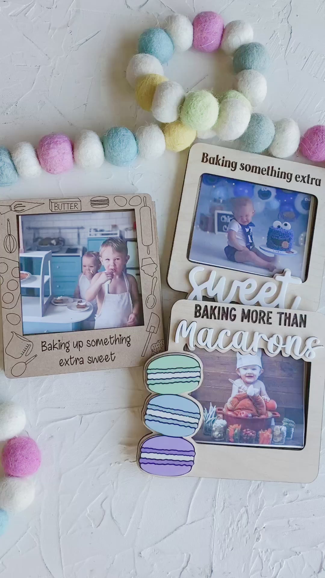 Baking Something Extra Sweet Sonogram Picture Frame