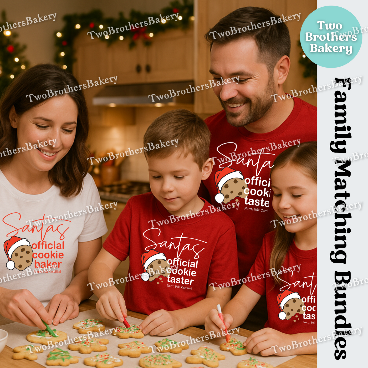 Santas Official Cookie Baker, Family Matching Bundle Deals