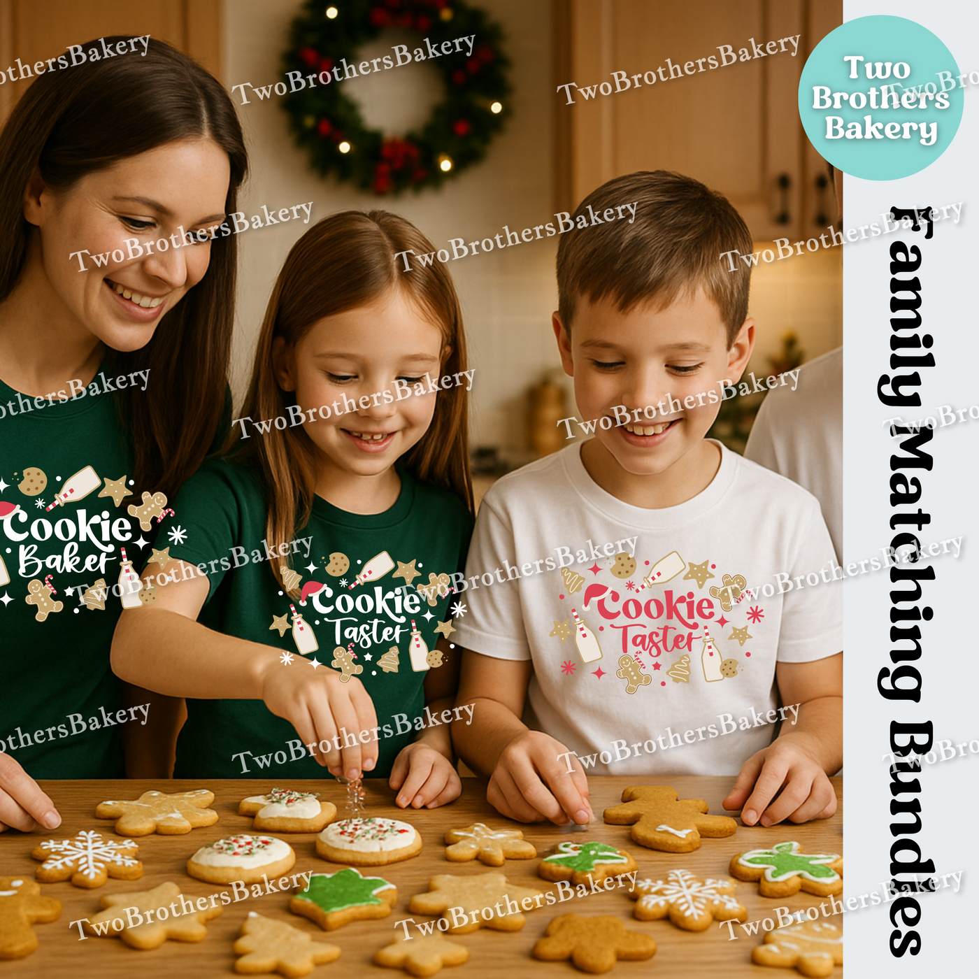 Christmas Cookie Baker/Taster, Family Matching Bundle Deals