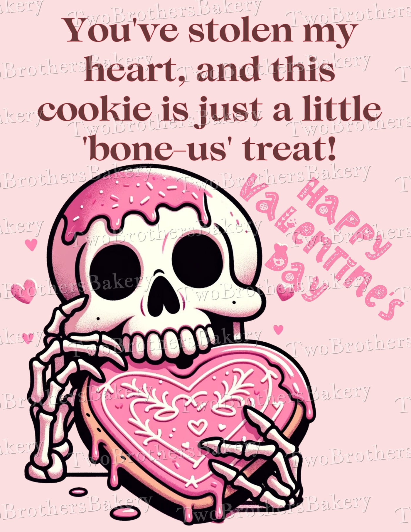 Valentines Day BONE-US Cookie Tag