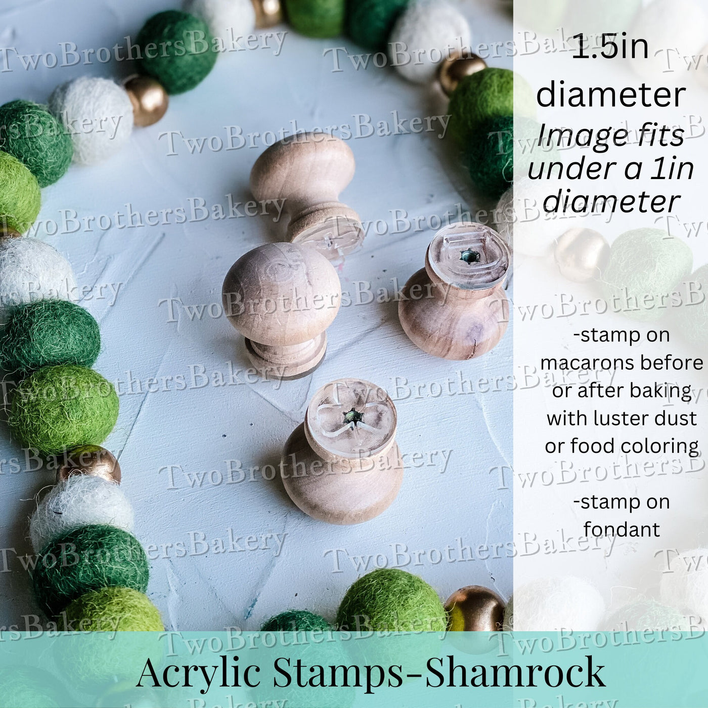 Shamrock Macaron stamp