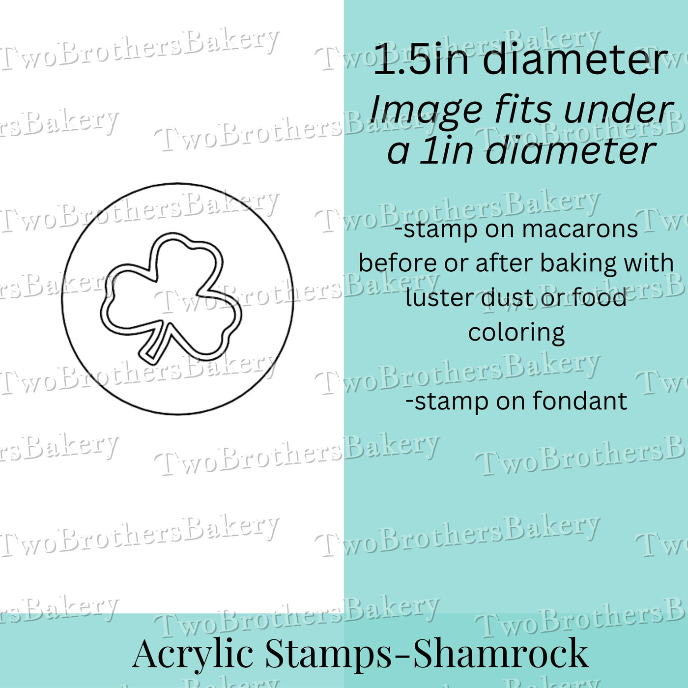 Shamrock Macaron stamp