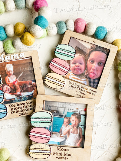 Baking Memories One Macaron At a Time Magnetic Photo Frame