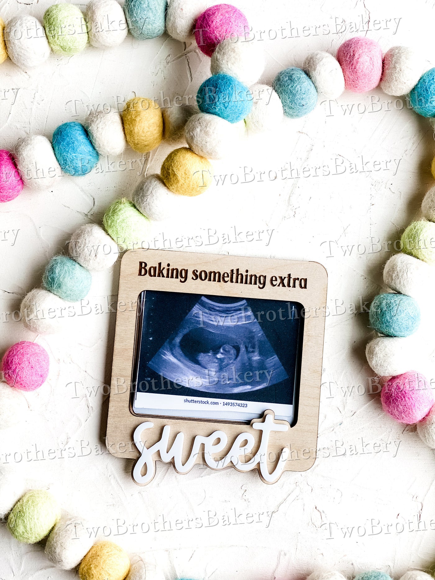 Baking Something Extra Sweet Sonogram Picture Frame