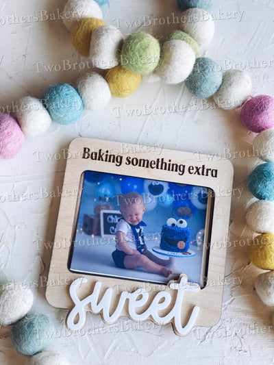 Baking Something Extra Sweet Sonogram Picture Frame