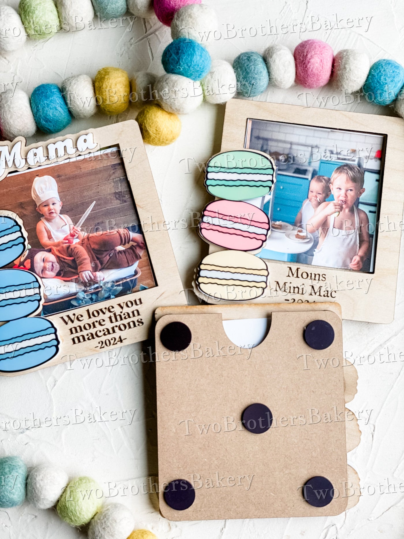 Baking Memories One Macaron At a Time Magnetic Photo Frame