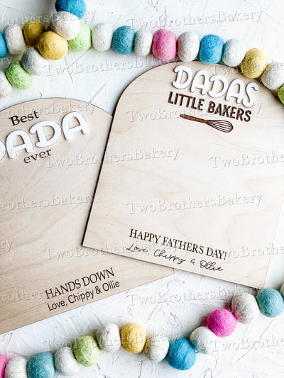 Dadas Little Baker Hand Print Sign