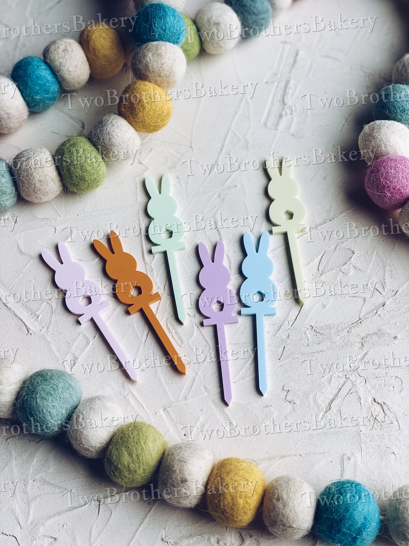 Easter Bunny Cupcake Toppers