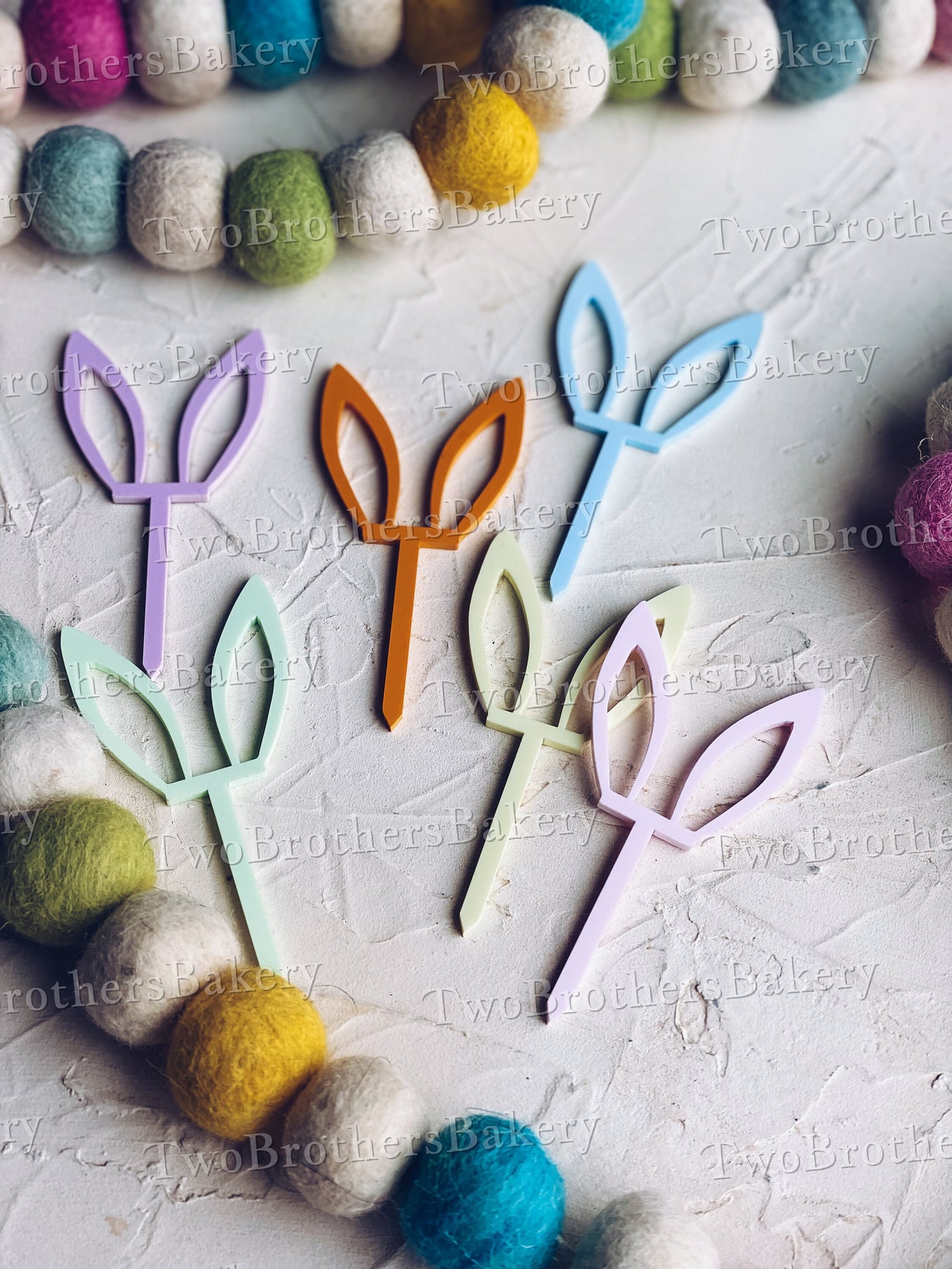 Bunny Ears- Easter Cupcake Toppers