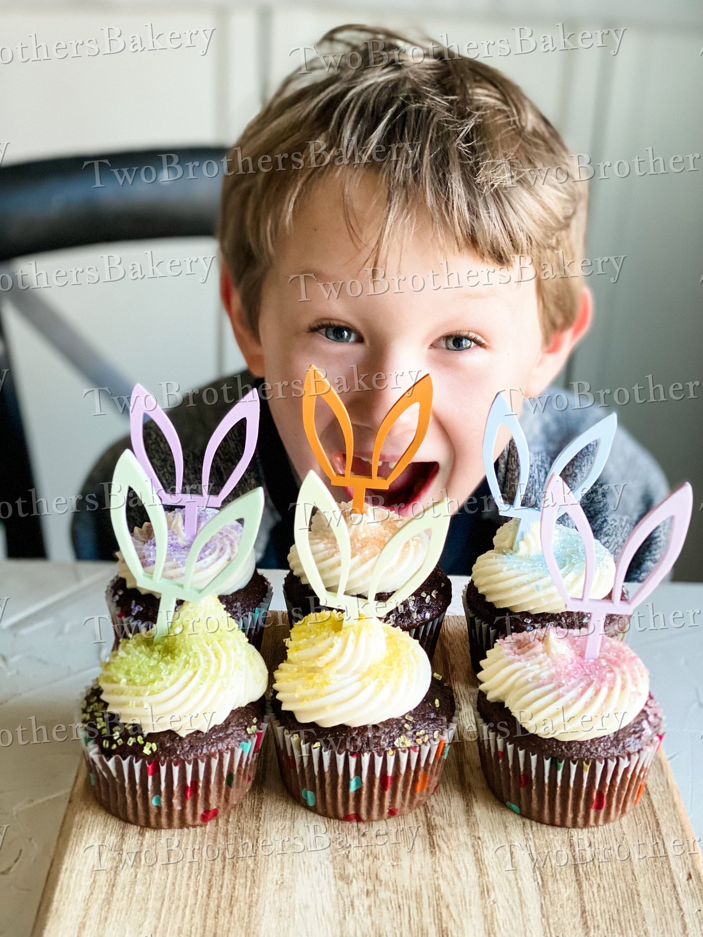 Bunny Ears- Easter Cupcake Toppers