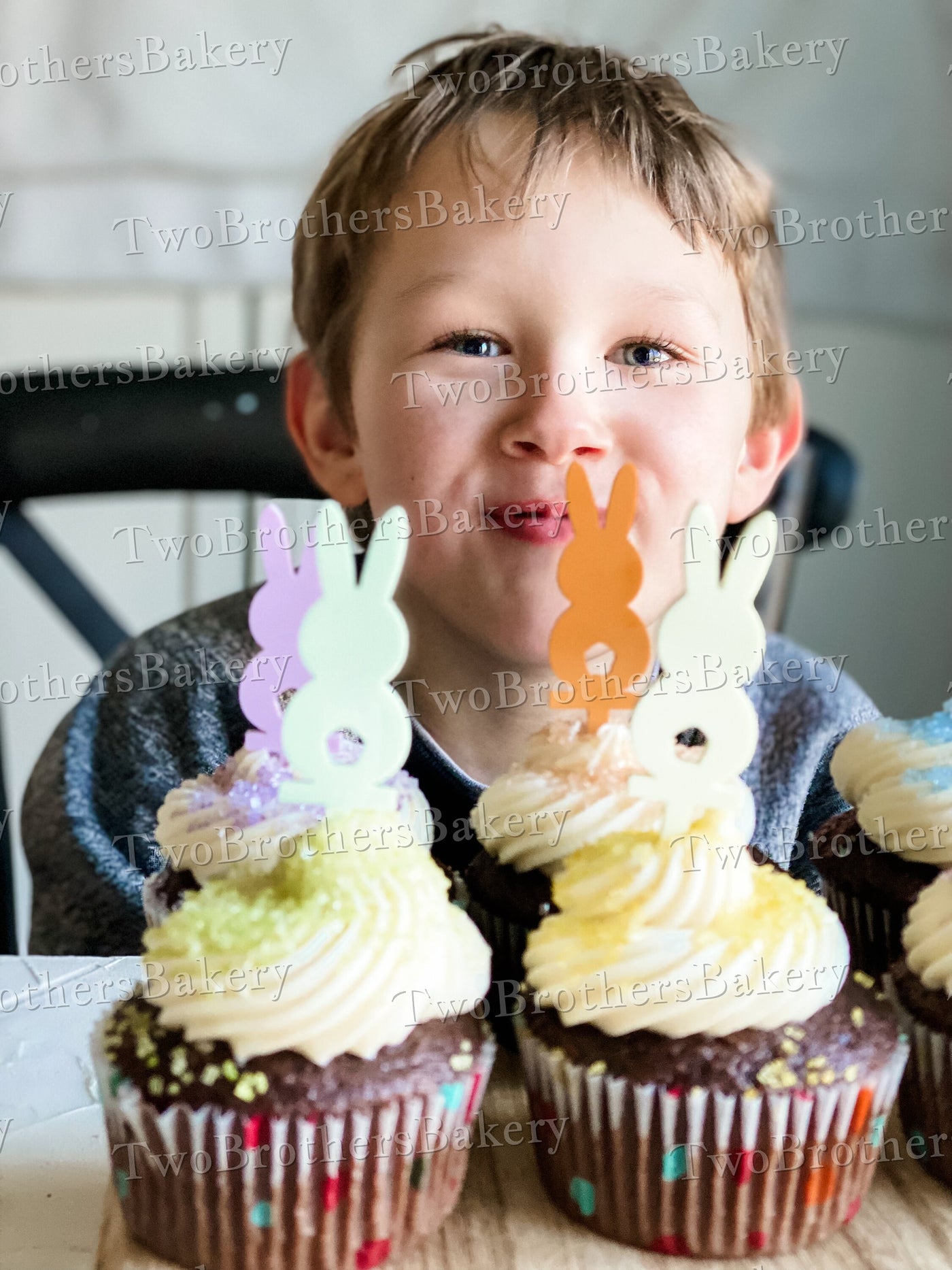 Easter Bunny Cupcake Toppers