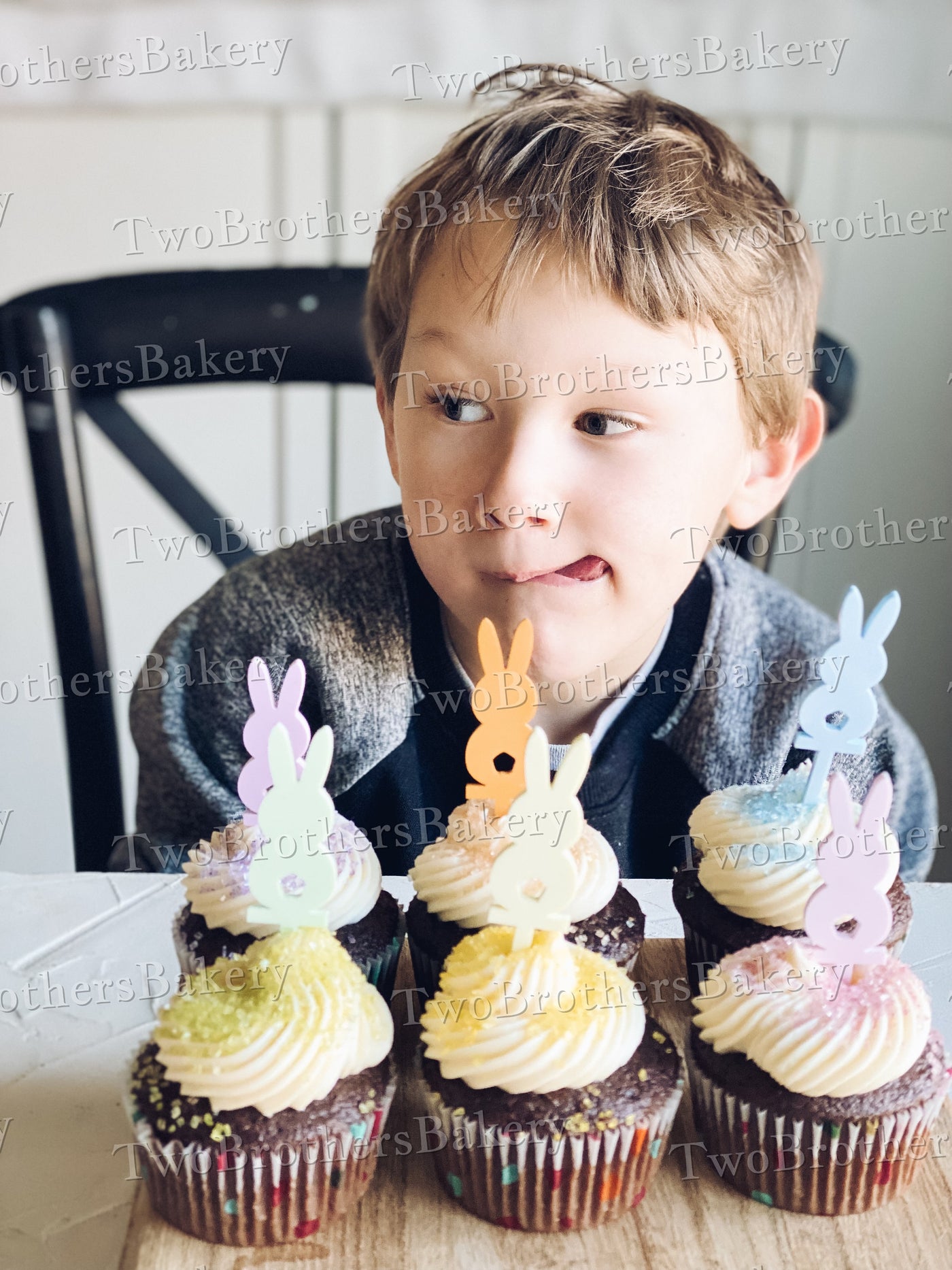 Easter Bunny Cupcake Toppers